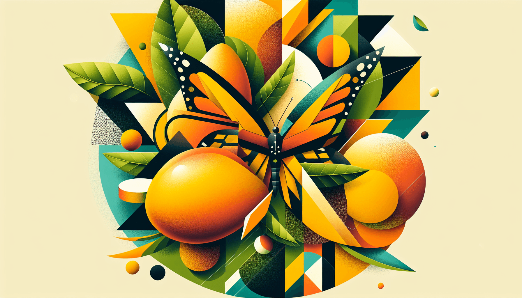 Abstract artwork for Mangoes and Monarchs
