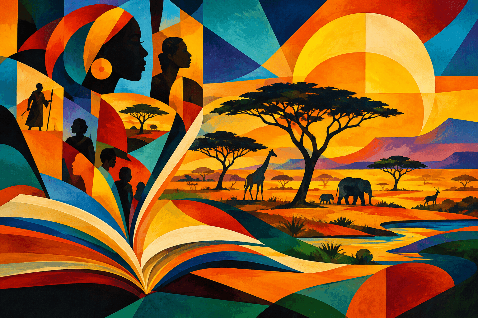 Abstract artwork for Narratives and Savannas
