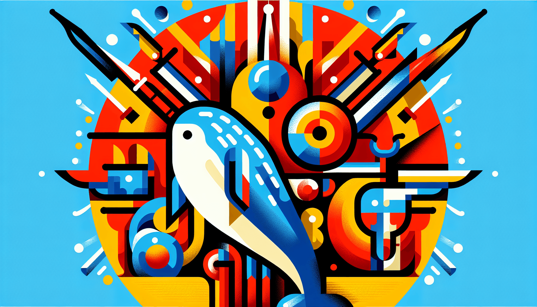 Abstract artwork for Narwhals and Warriors