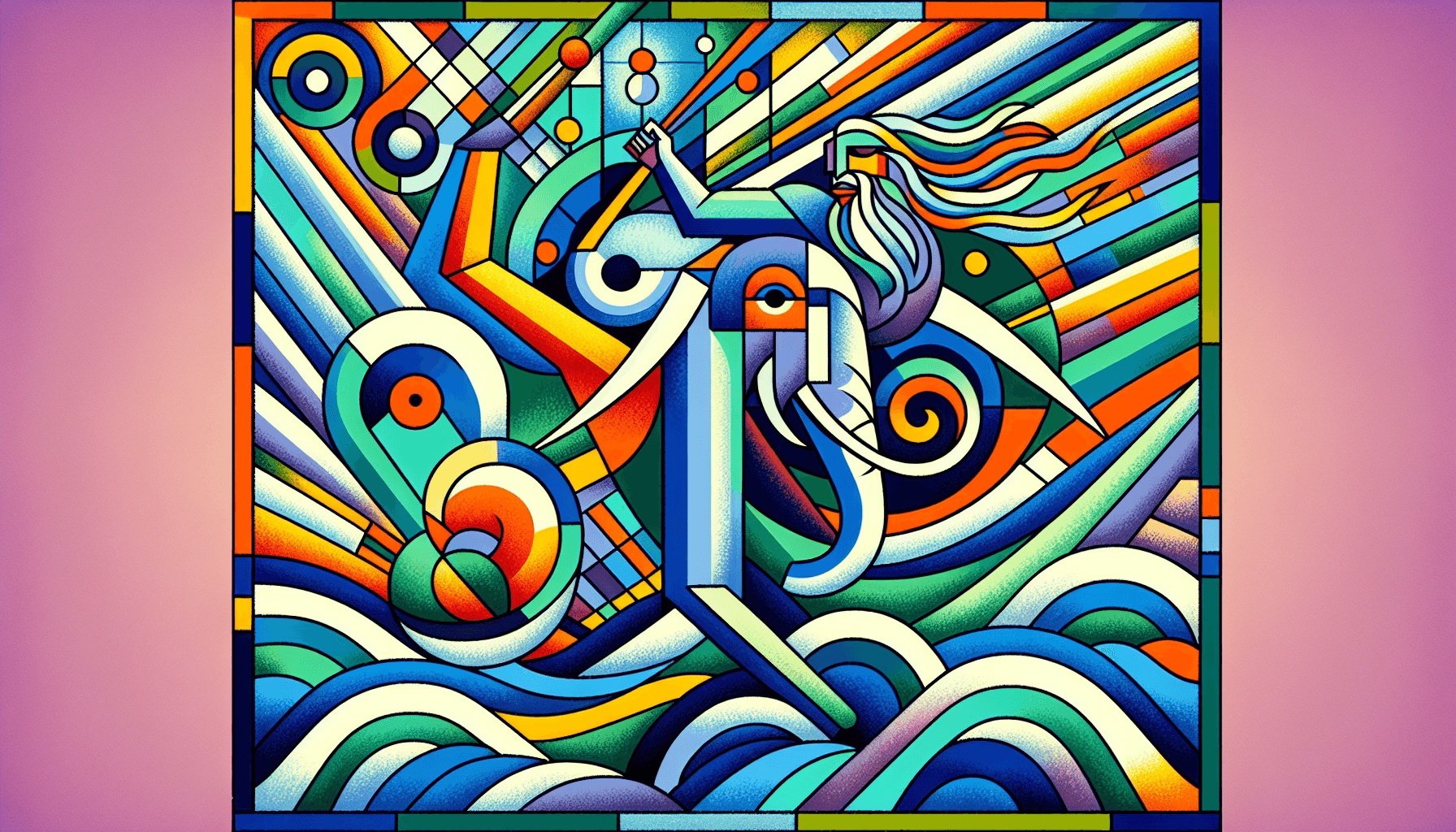 Abstract artwork for Neptune and Galba