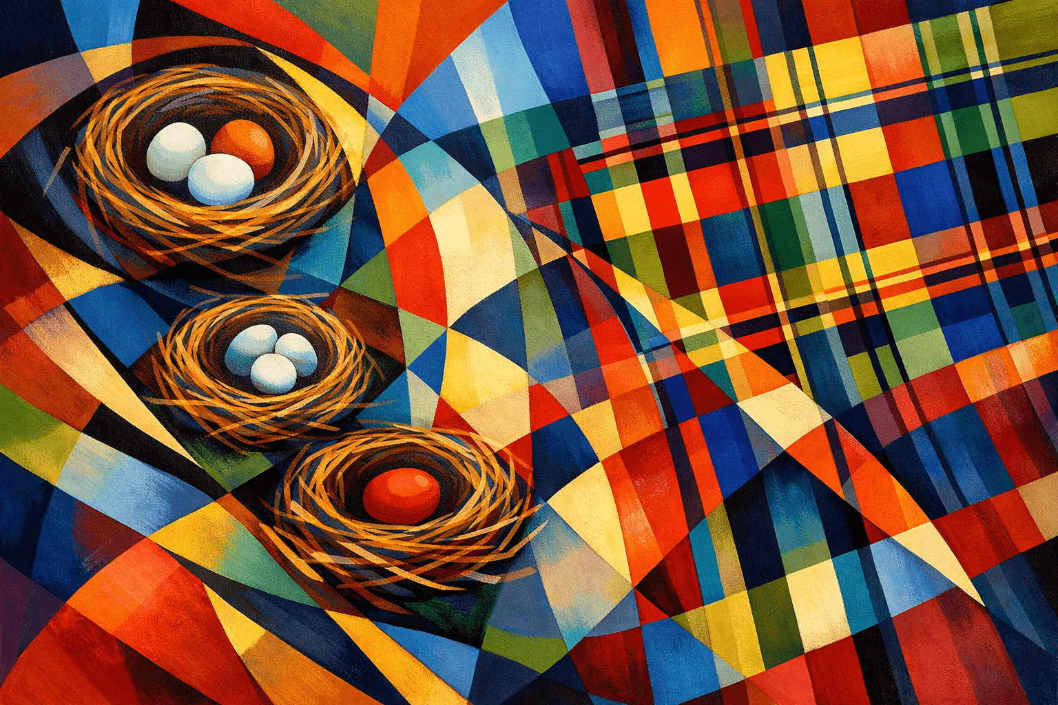 Abstract artwork for Nests and Tartans