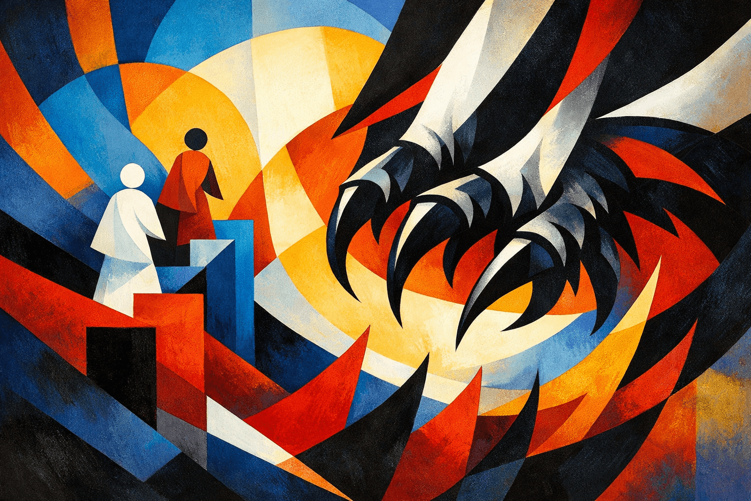 Abstract artwork for Novices and Talons