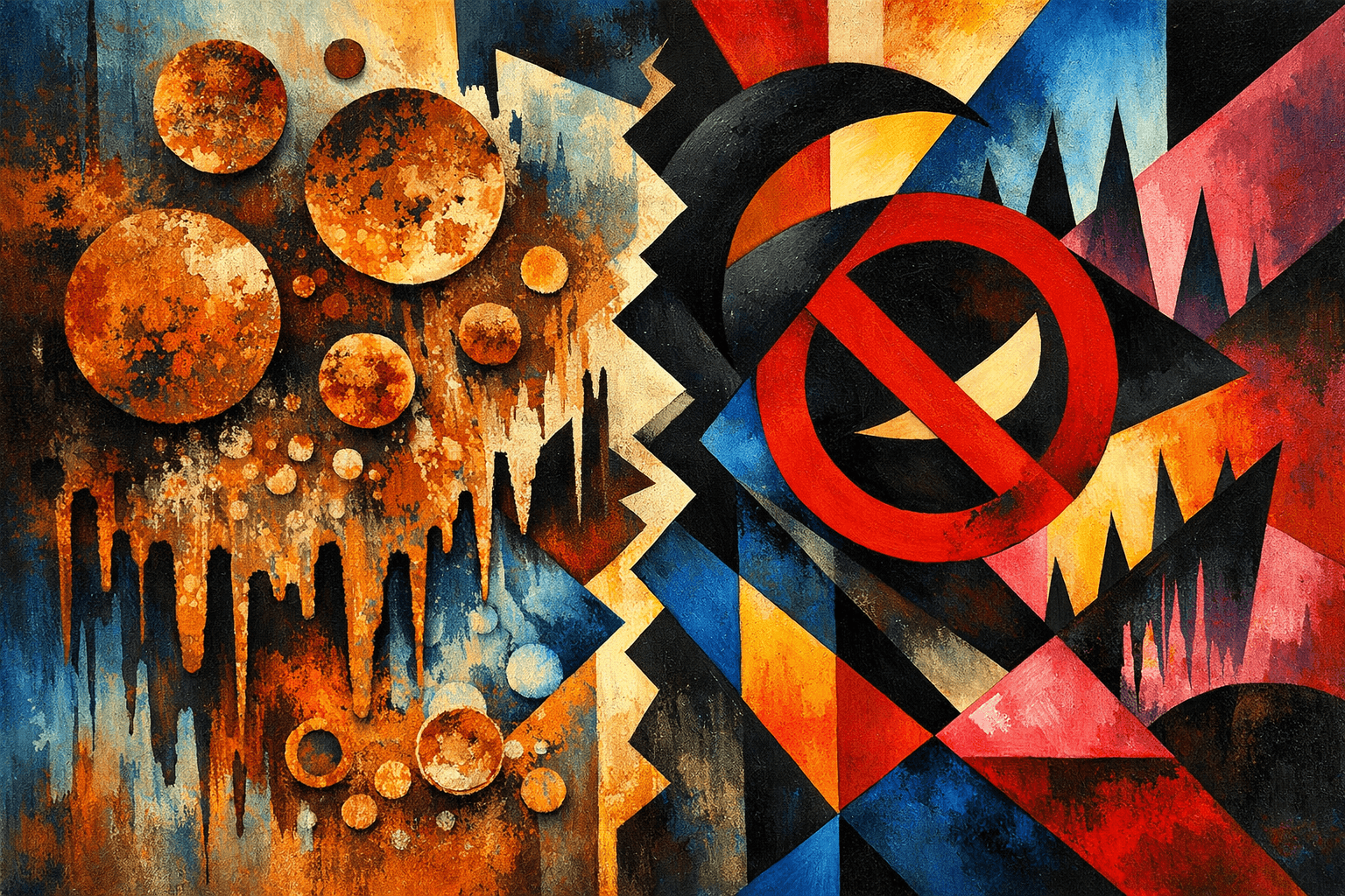 Abstract artwork for Oxides and Taboos