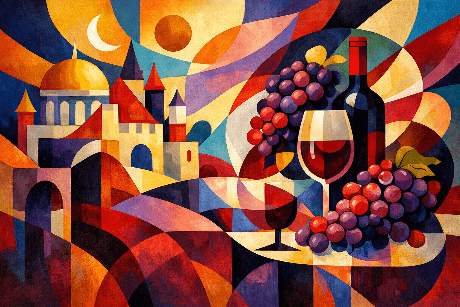 Abstract artwork for Palaces and Zinfandel