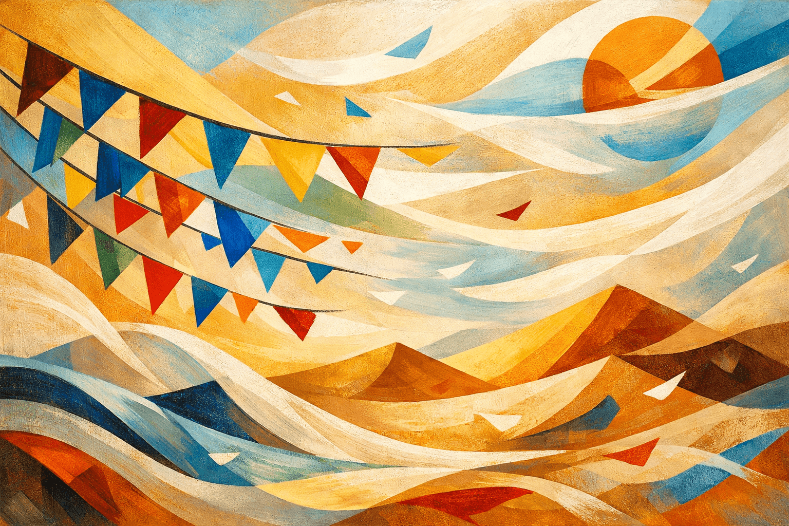 Abstract artwork for Pennants and Harmattan
