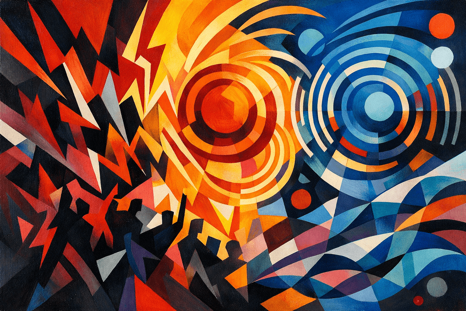 Abstract artwork for Rebels and Reverberations