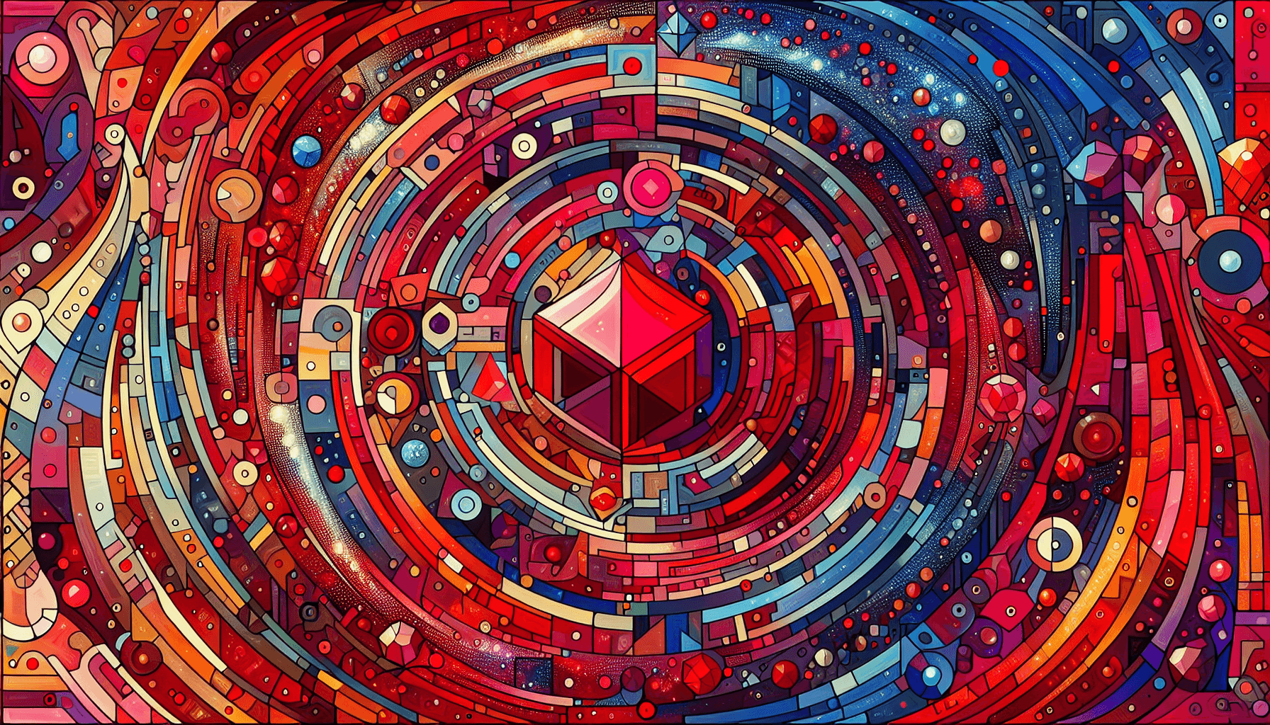 Abstract artwork for Rituals and Rubies