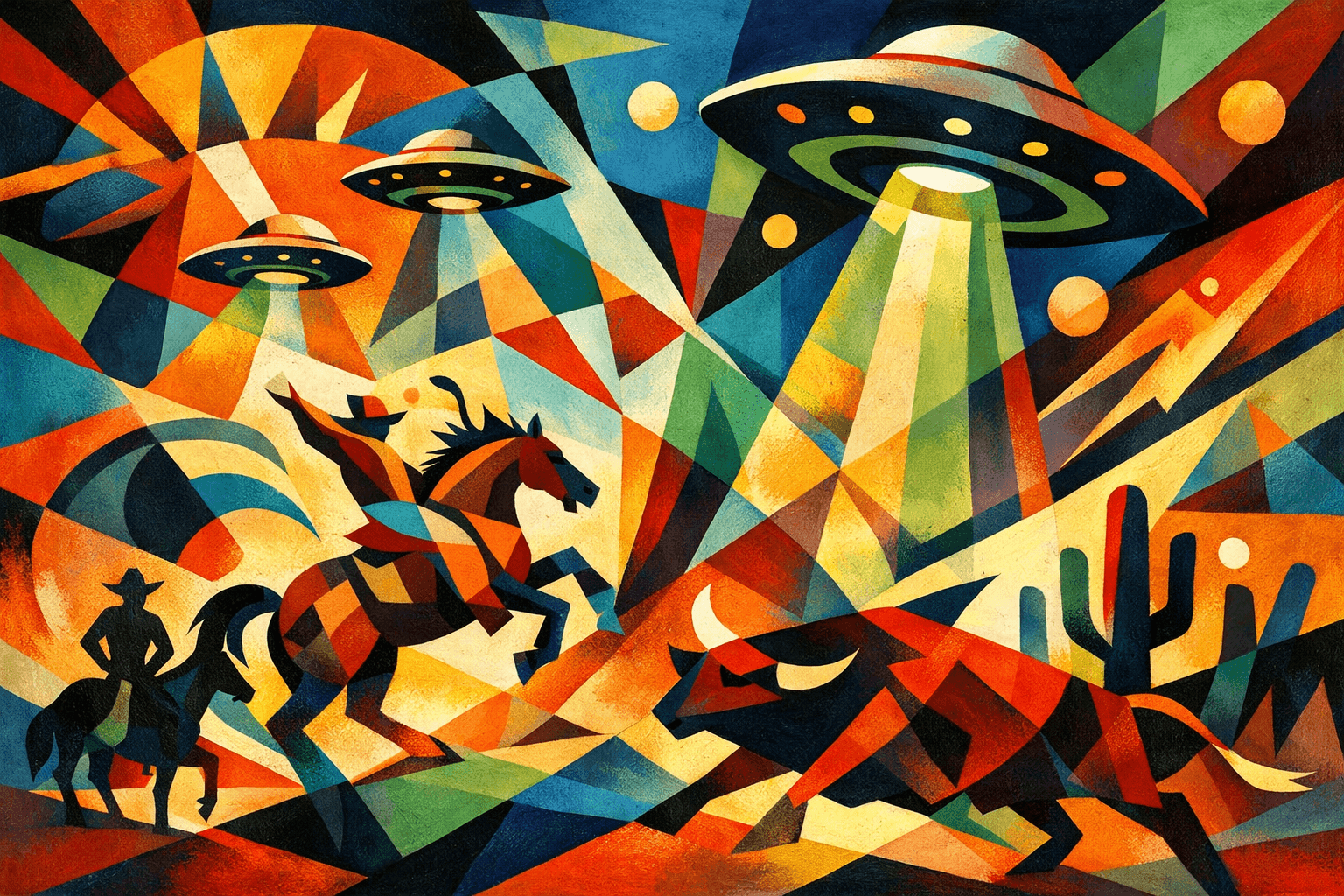 Abstract artwork for Rodeos and Invasions