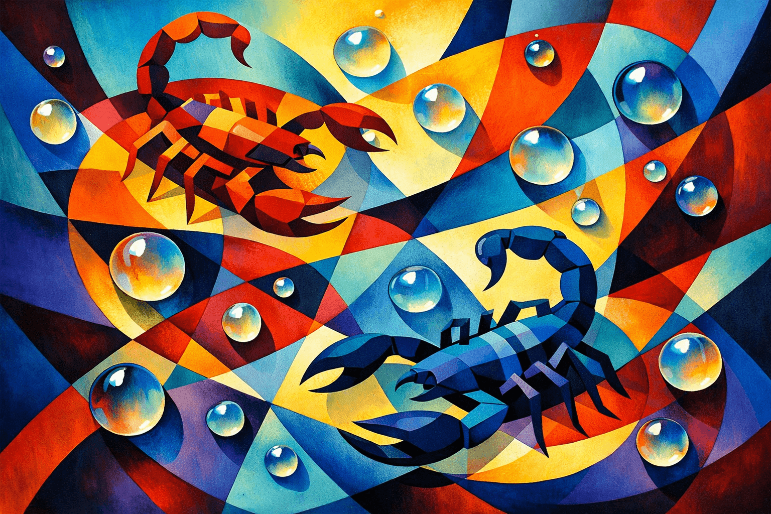 Abstract artwork for Scorpions and Dewdrops