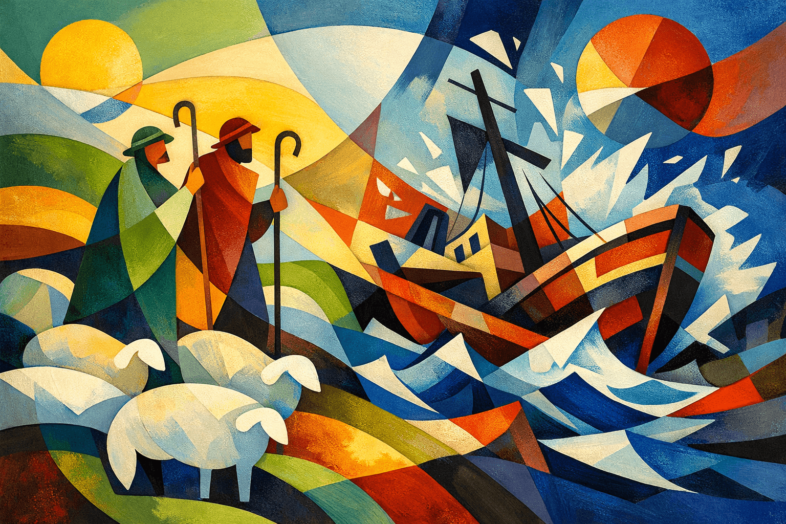 Abstract artwork for Shepherds and Shipwrecks