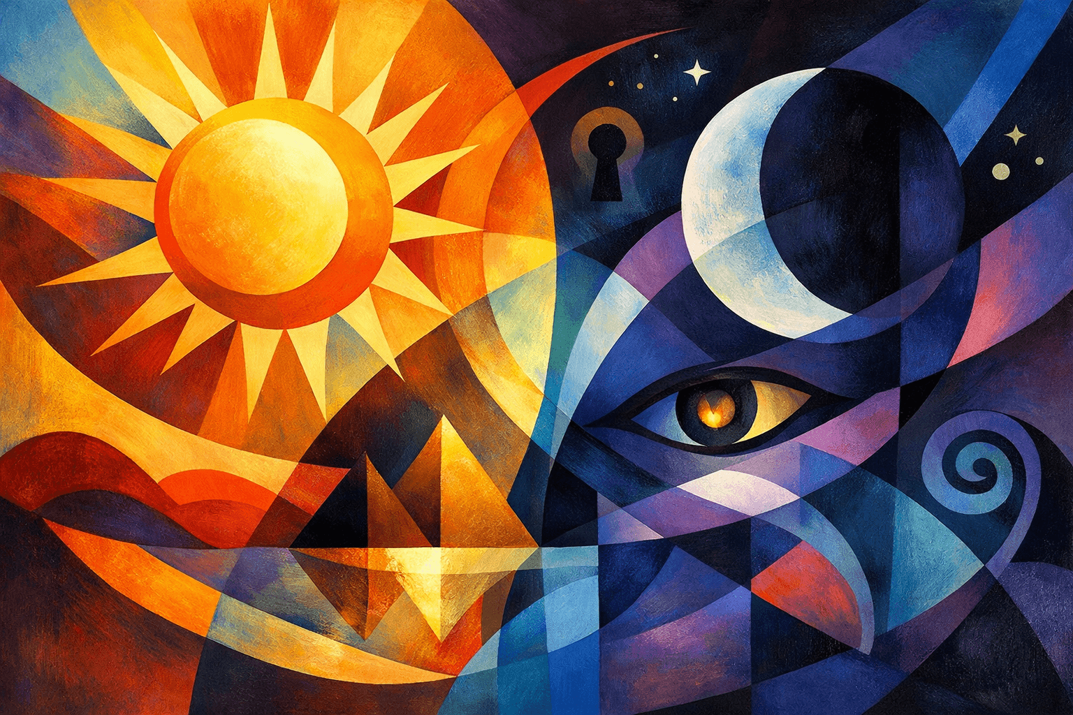 Abstract artwork for Solstices and Secrets