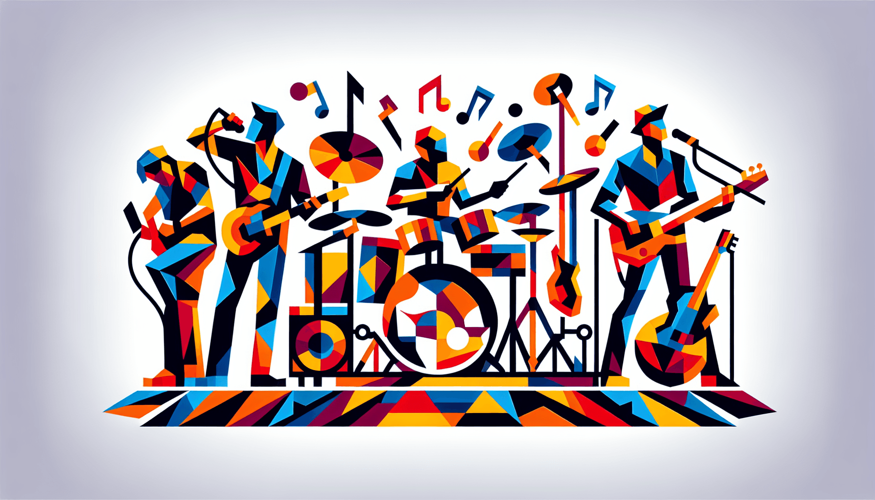 Abstract artwork for Spacey Jane Band