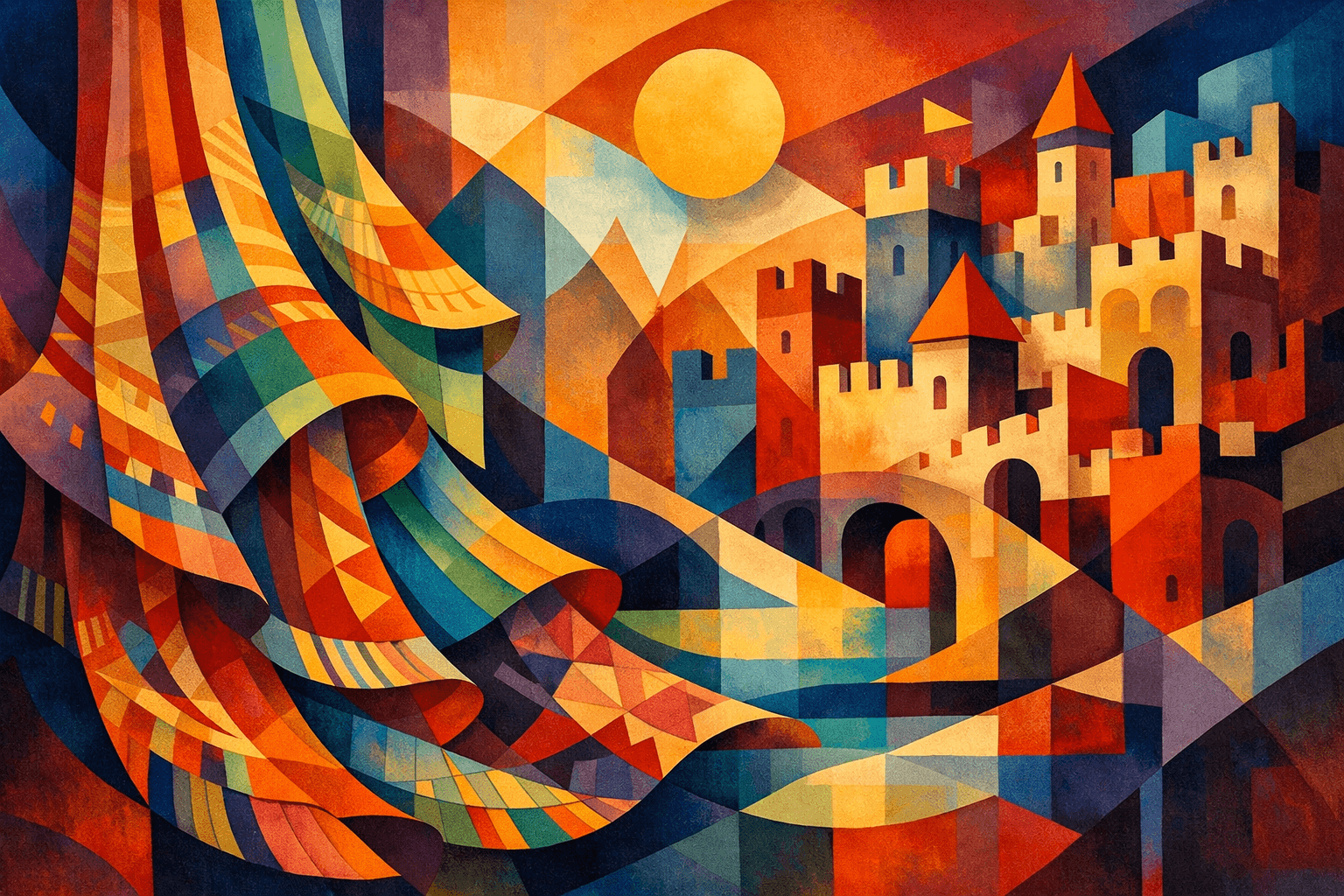 Abstract artwork for Tapestries and Fortresses