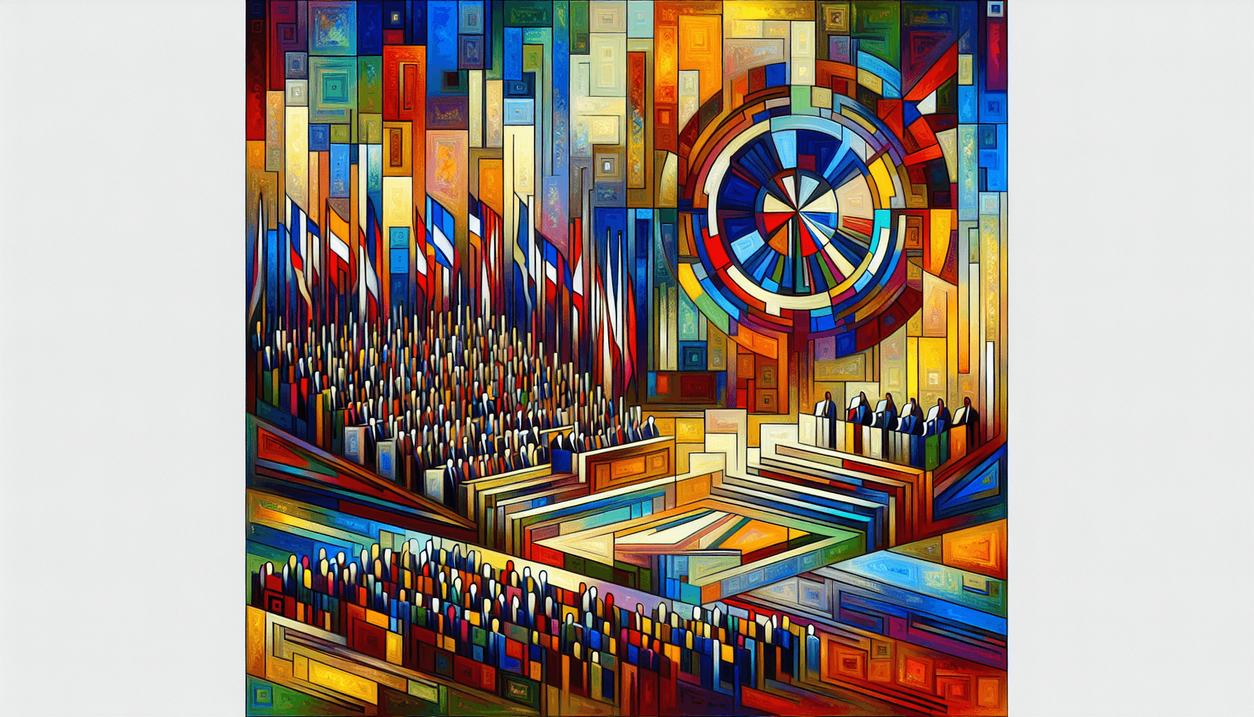 Abstract artwork for Tapestry and Knesset