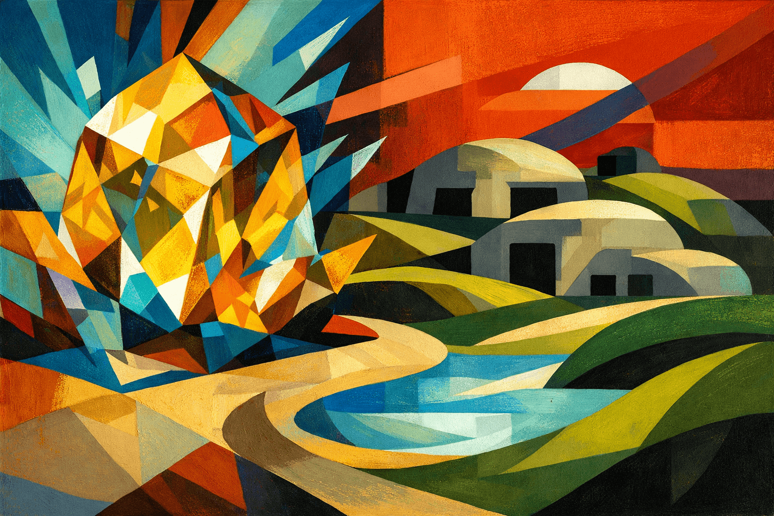 Abstract artwork for Topaz and Bunkers
