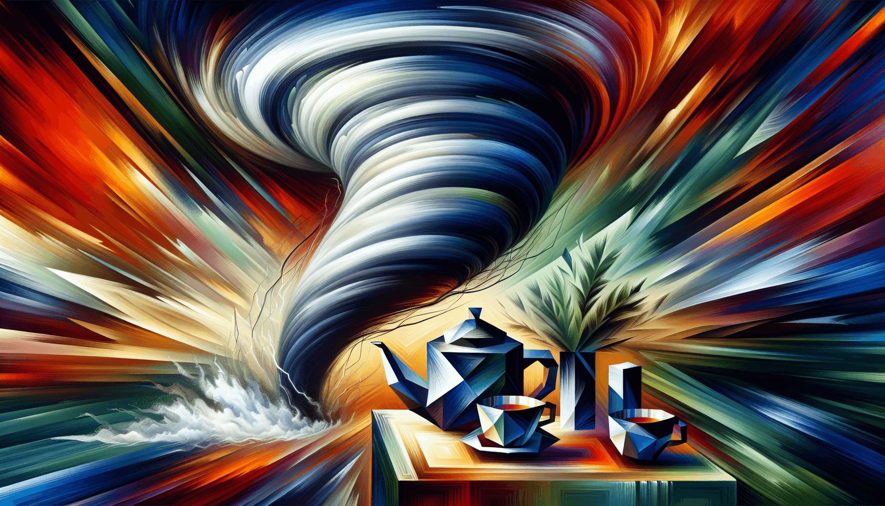 Abstract artwork for Tornadoes and Tea Parties