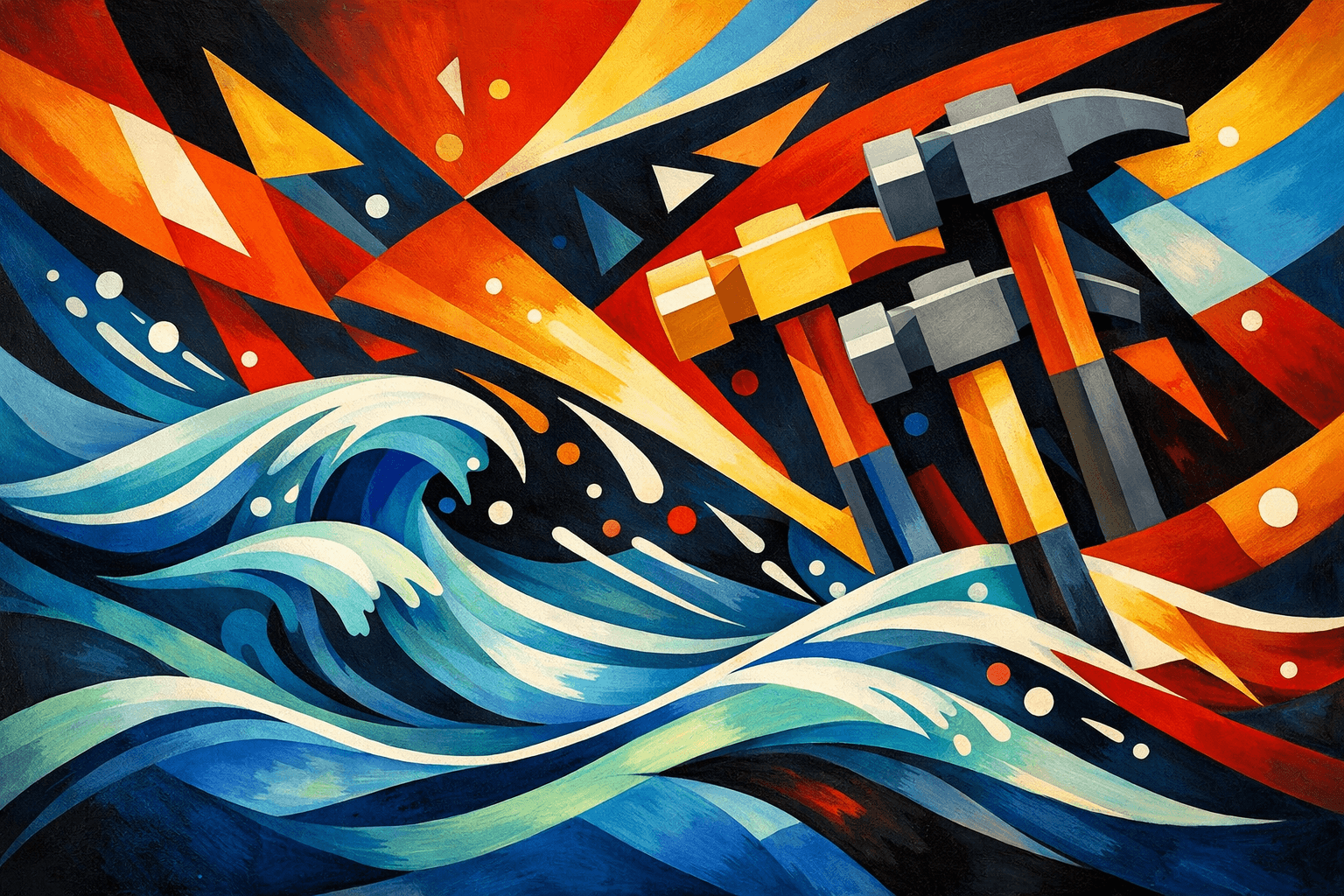 Abstract artwork for Undercurrents and Hammers