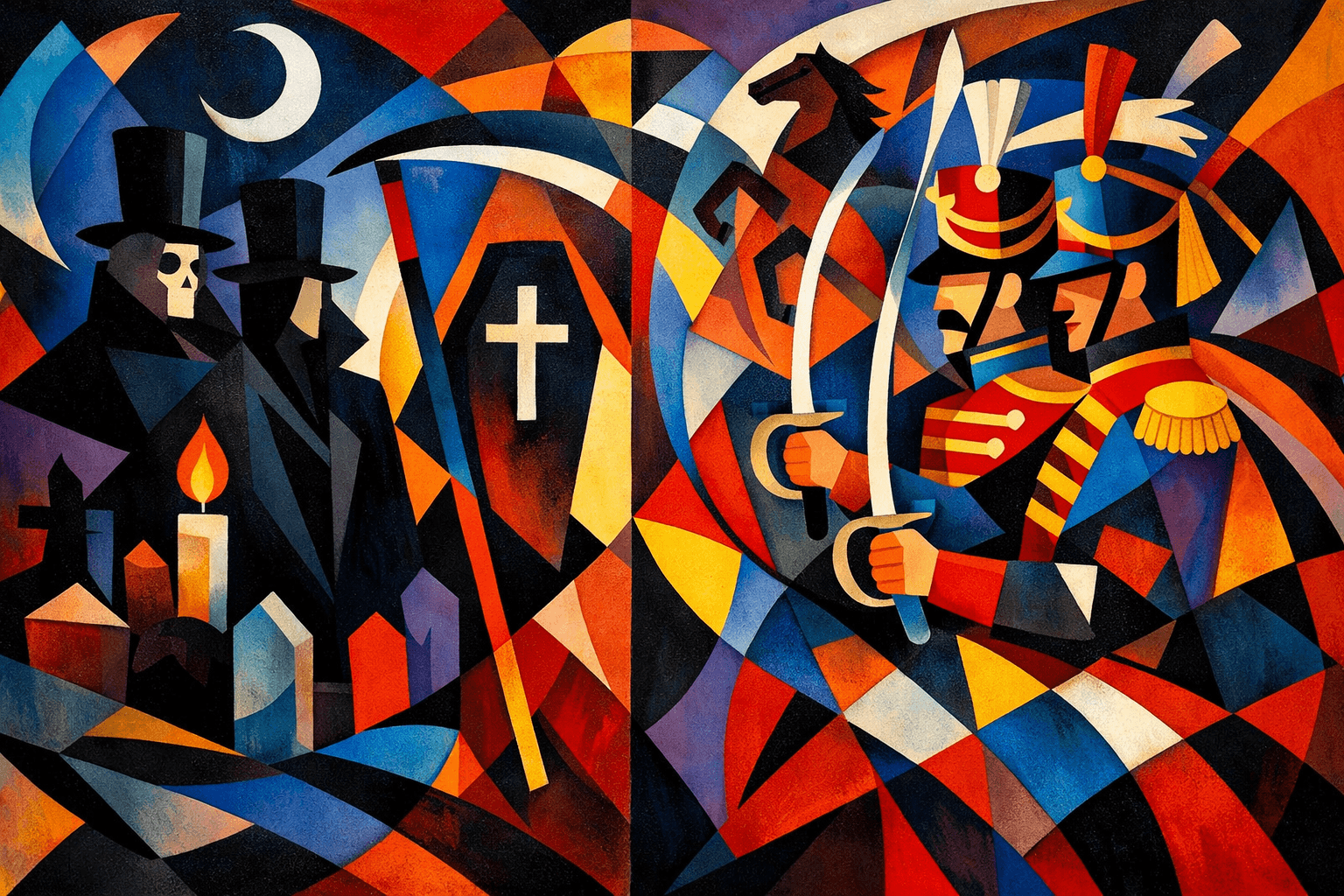 Abstract artwork for Undertakers and Hussars