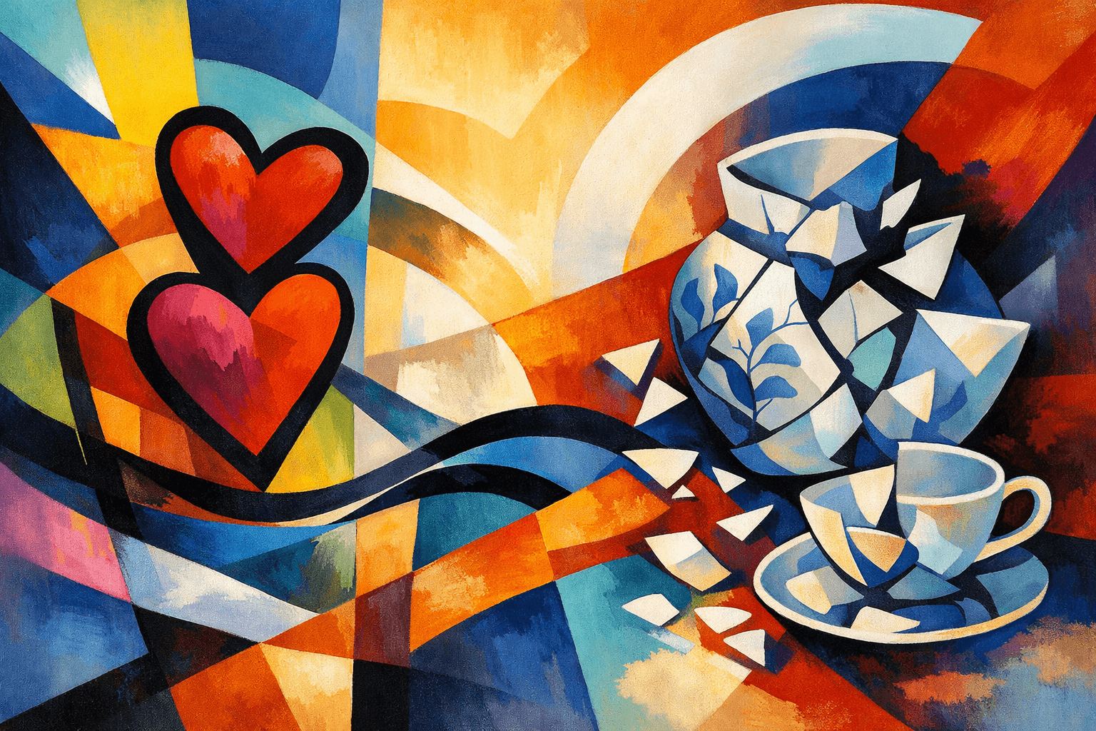 Abstract artwork for Vagabond Hearts and Porcelain