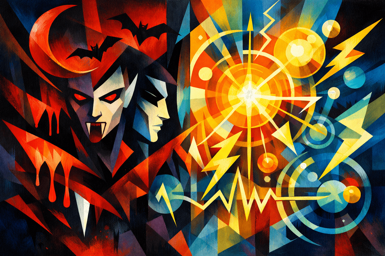 Abstract artwork for Vampires and Joules