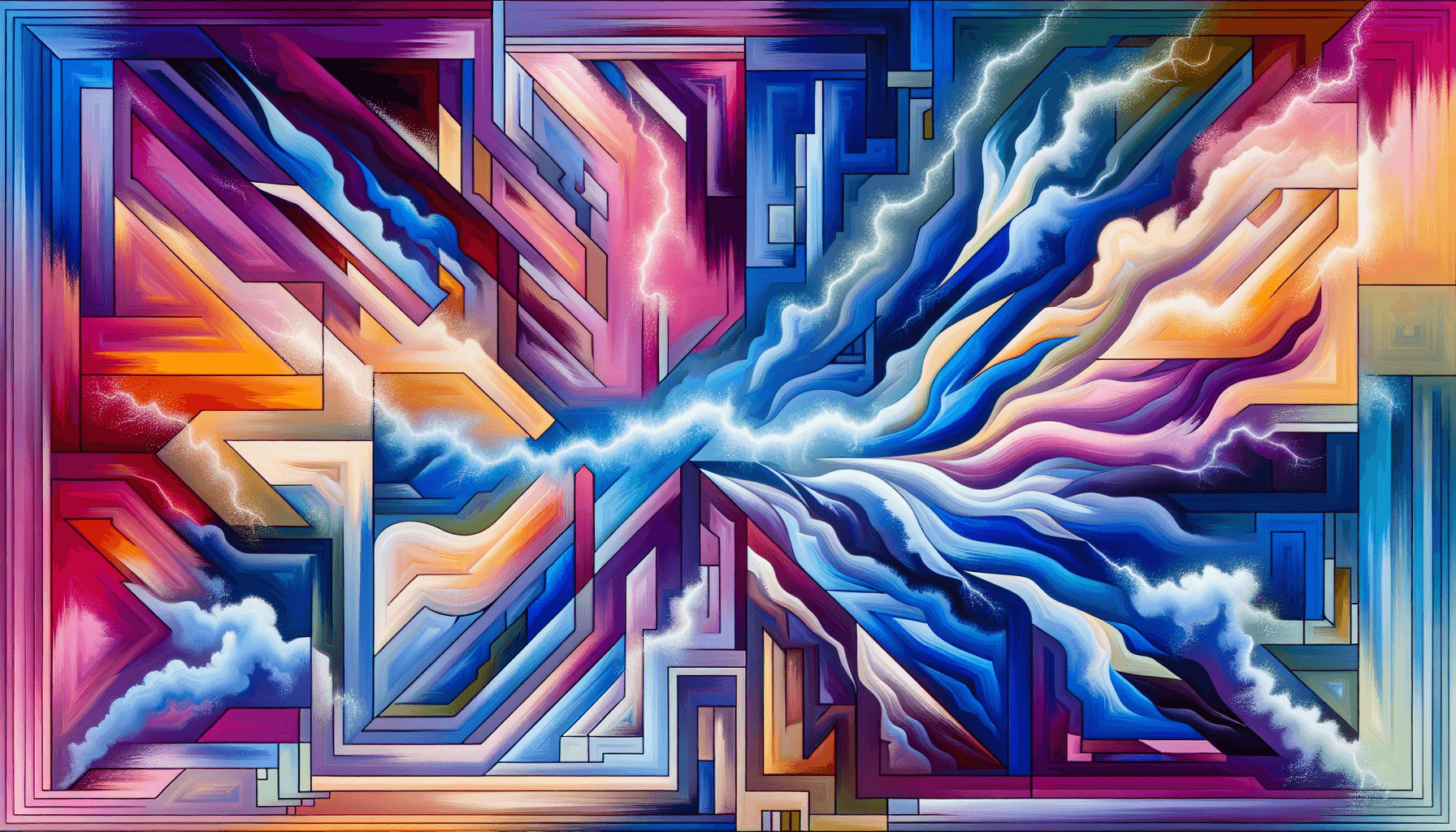 Abstract artwork for Virtue and Thunderstorms