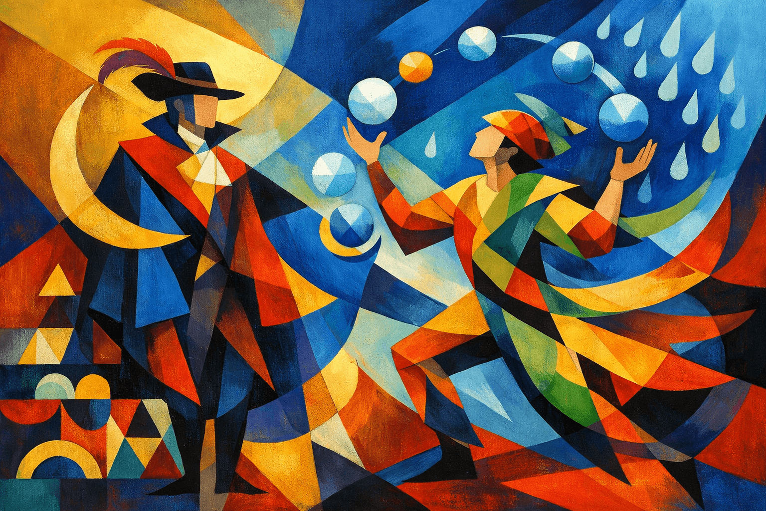 Abstract artwork for Viscount and Monsoon Juggler