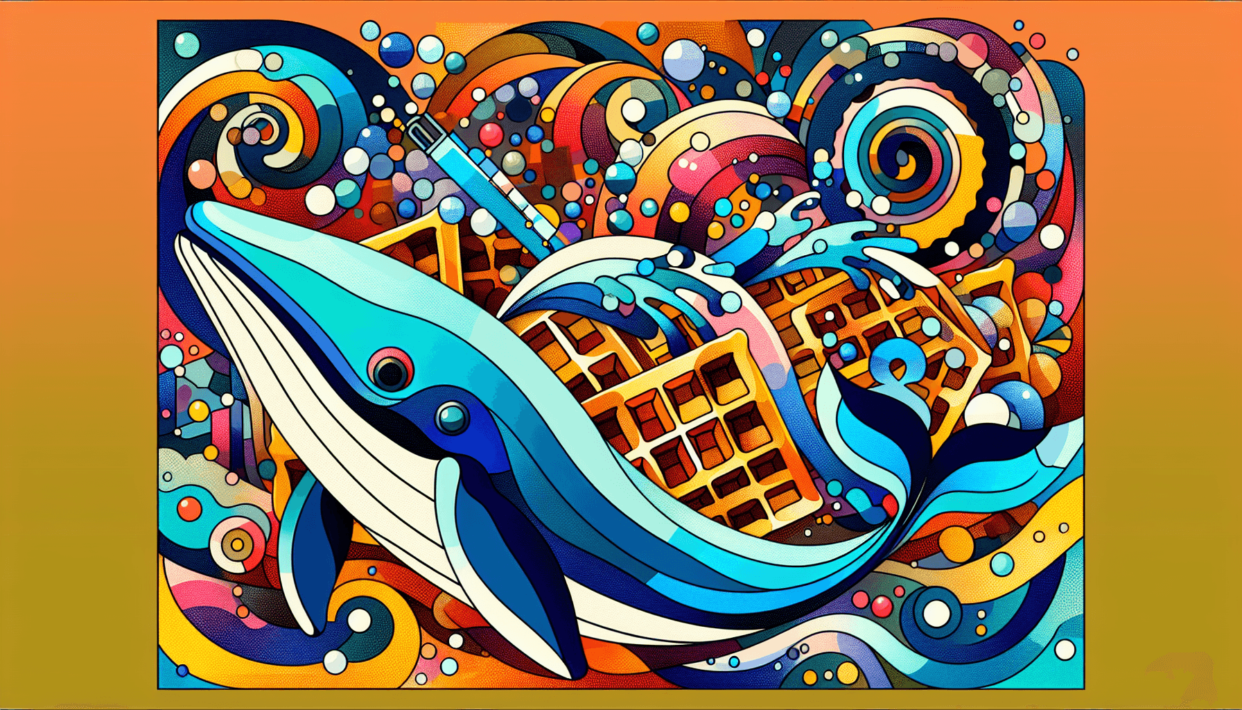 Abstract artwork for Whales and Waffles