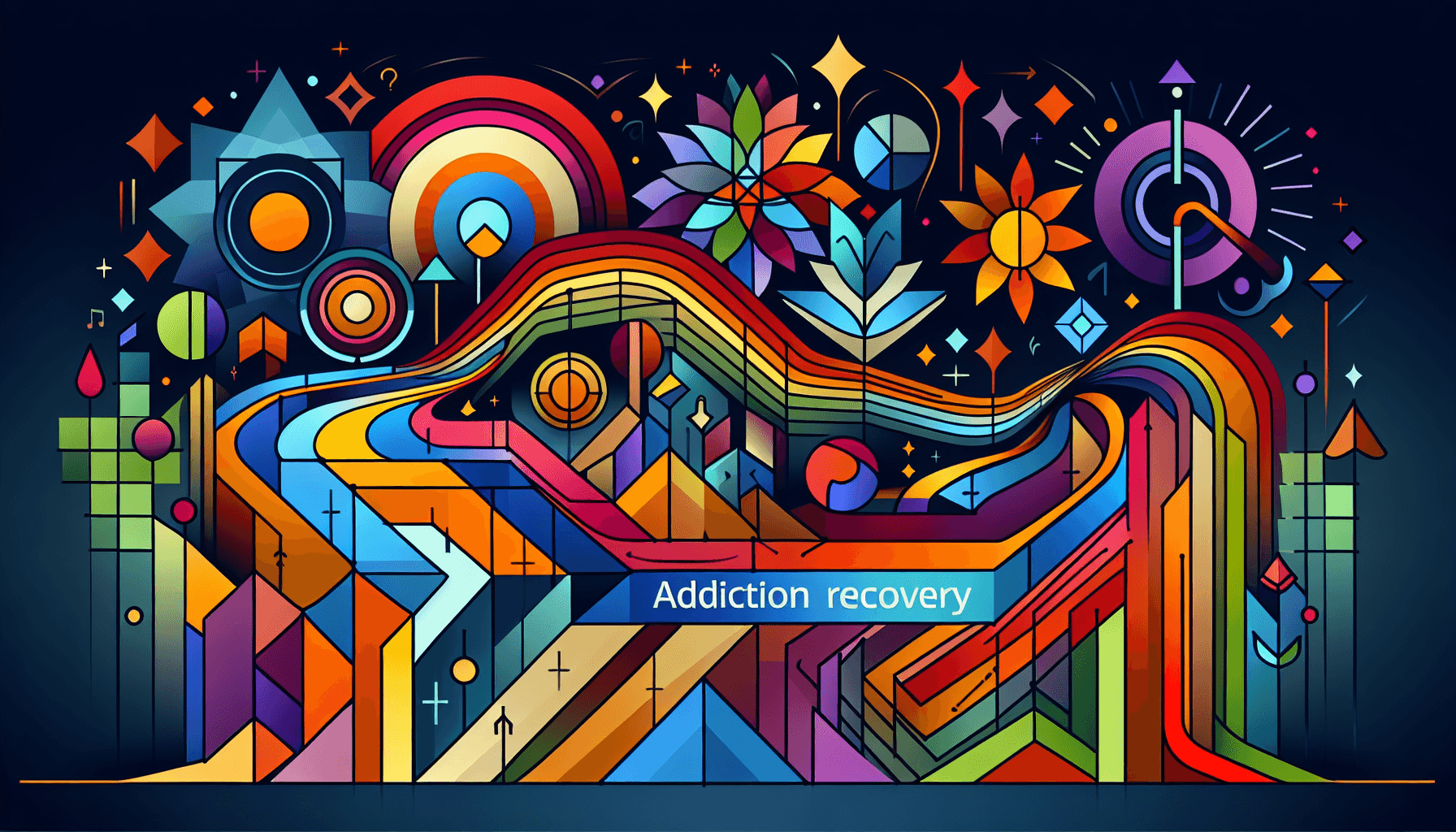 Abstract artwork for What makes the path to addiction recovery successful?