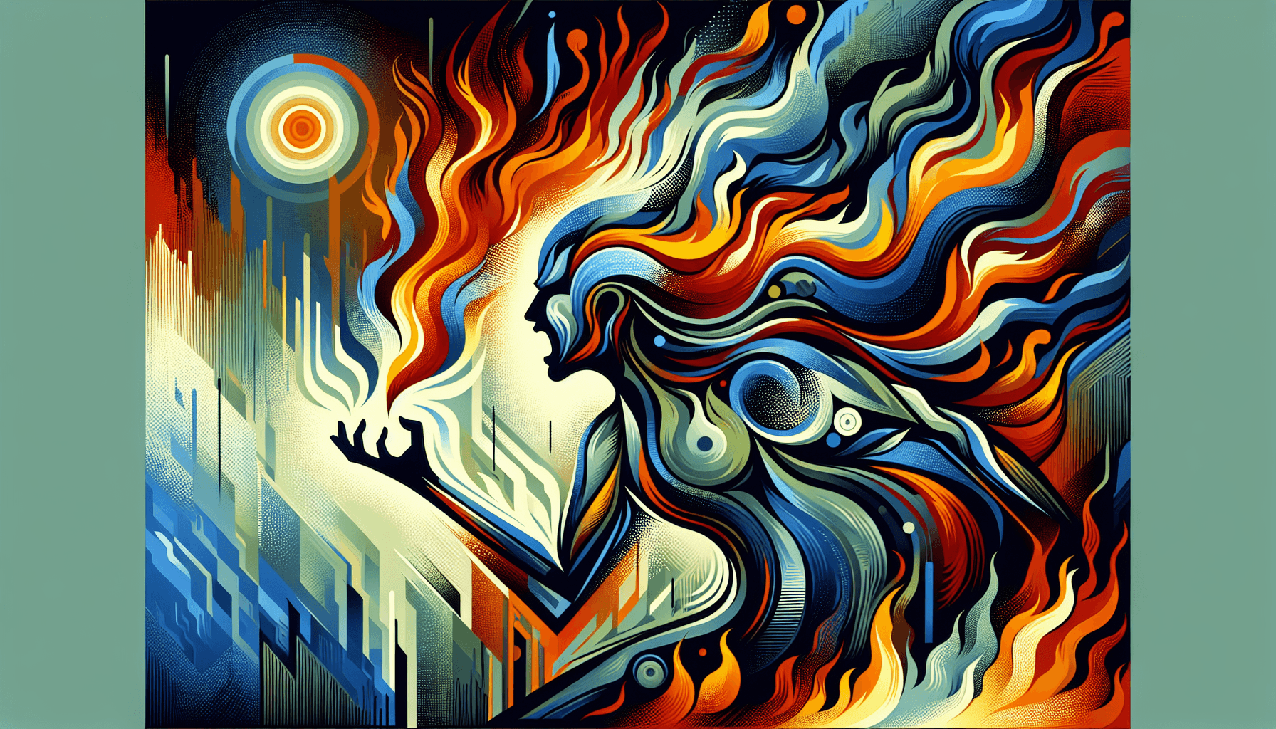 Abstract artwork for Wildfire and Dictator