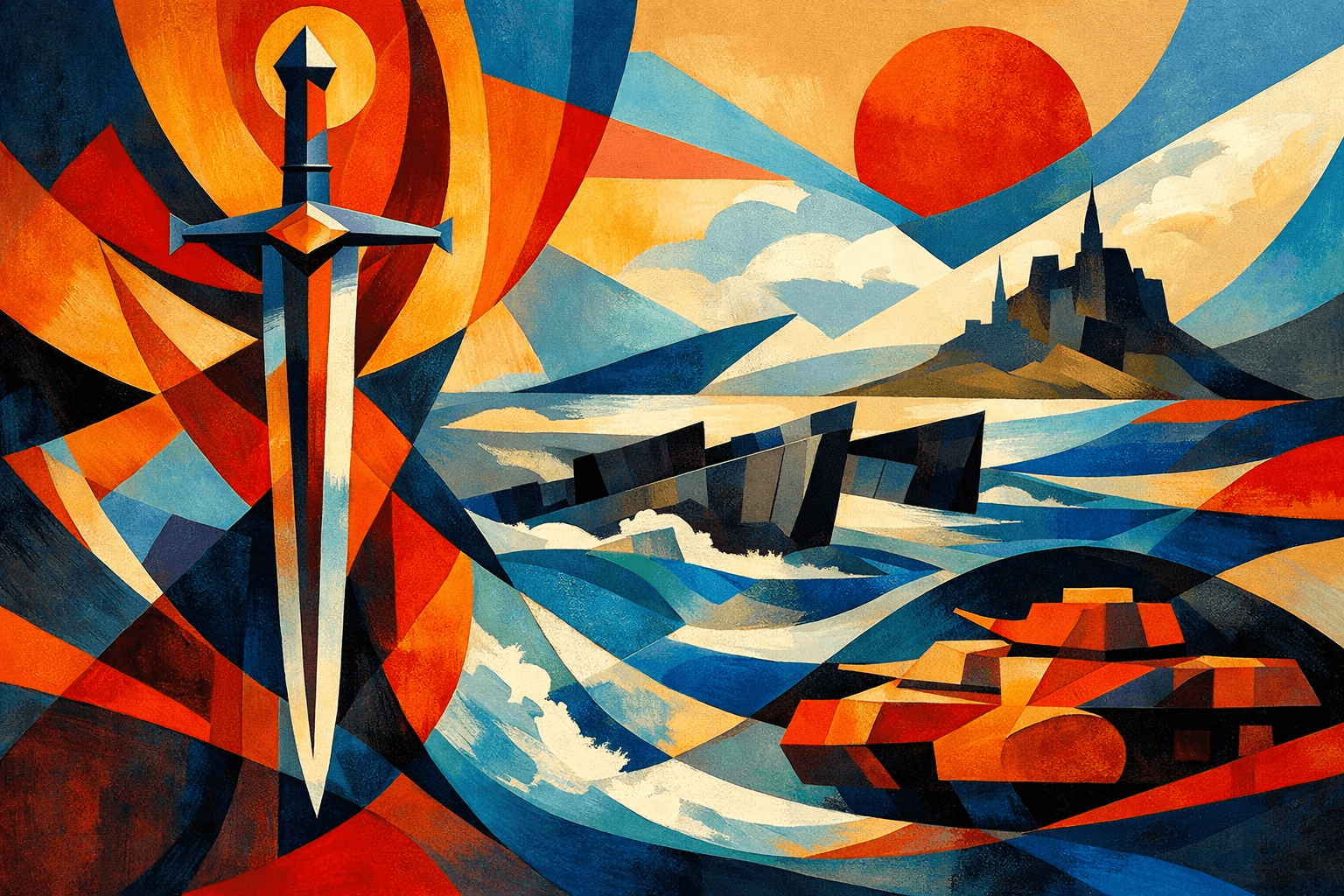 Abstract artwork for Xiphoid and Normandy
