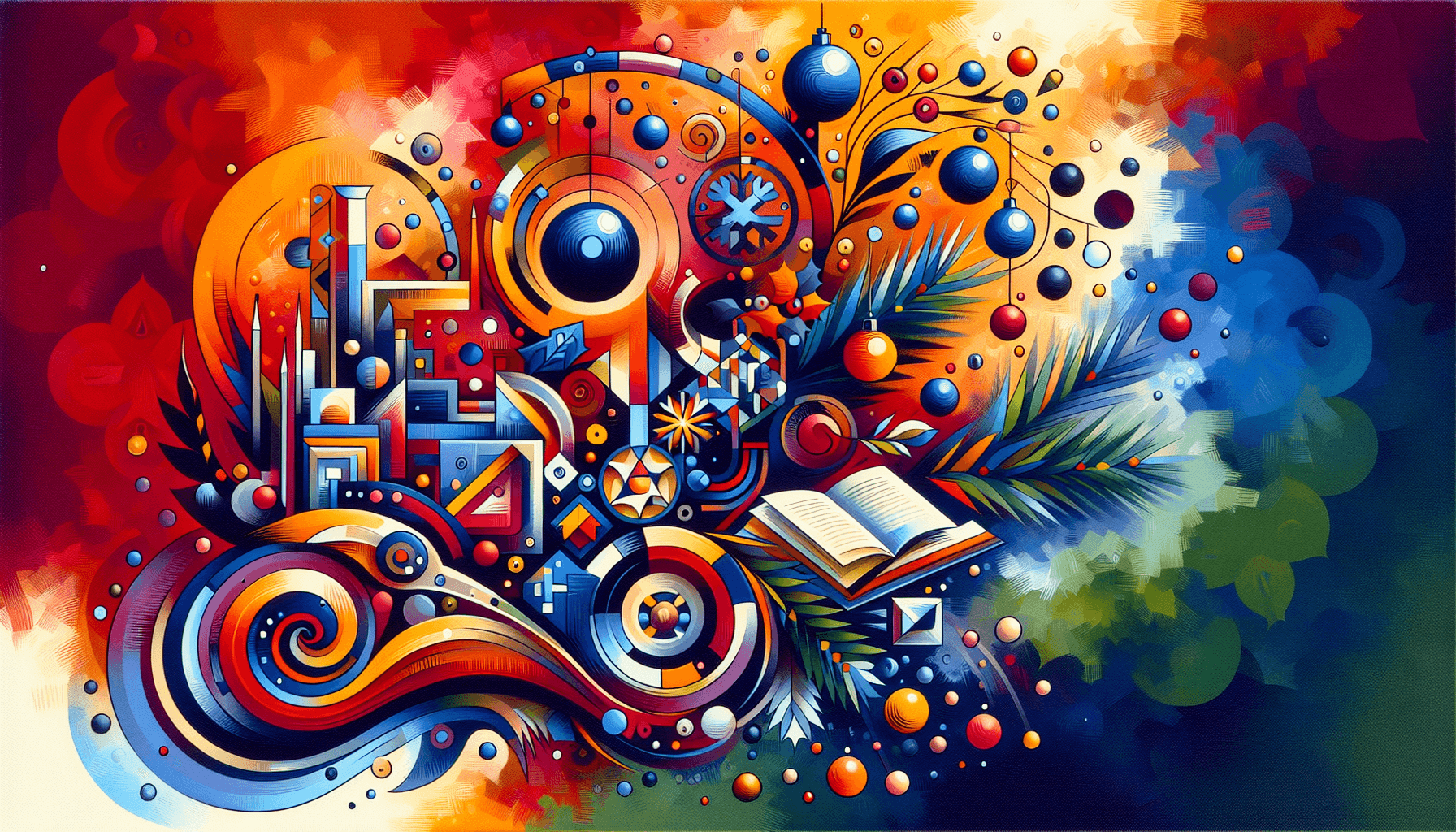 Abstract artwork for Yule and Academia