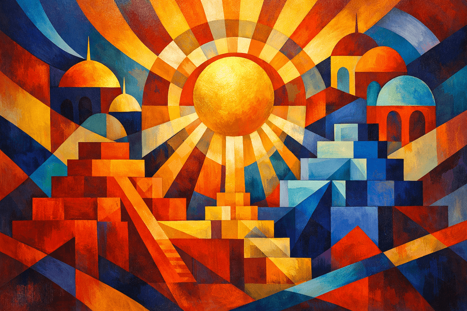 Abstract artwork for Ziggurats and Byzantine Radiance