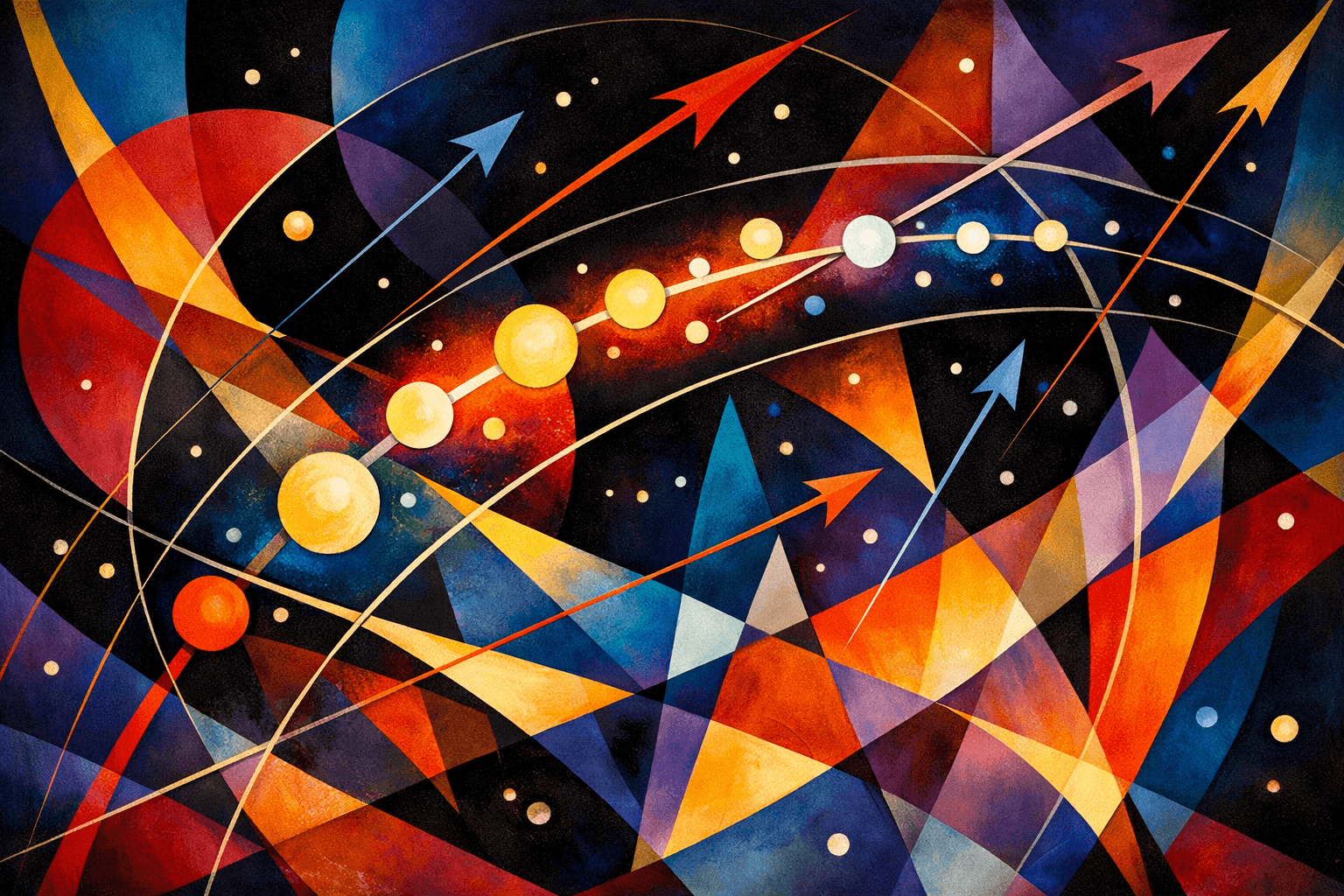 Abstract artwork for Zodiacal Lines and Quivers