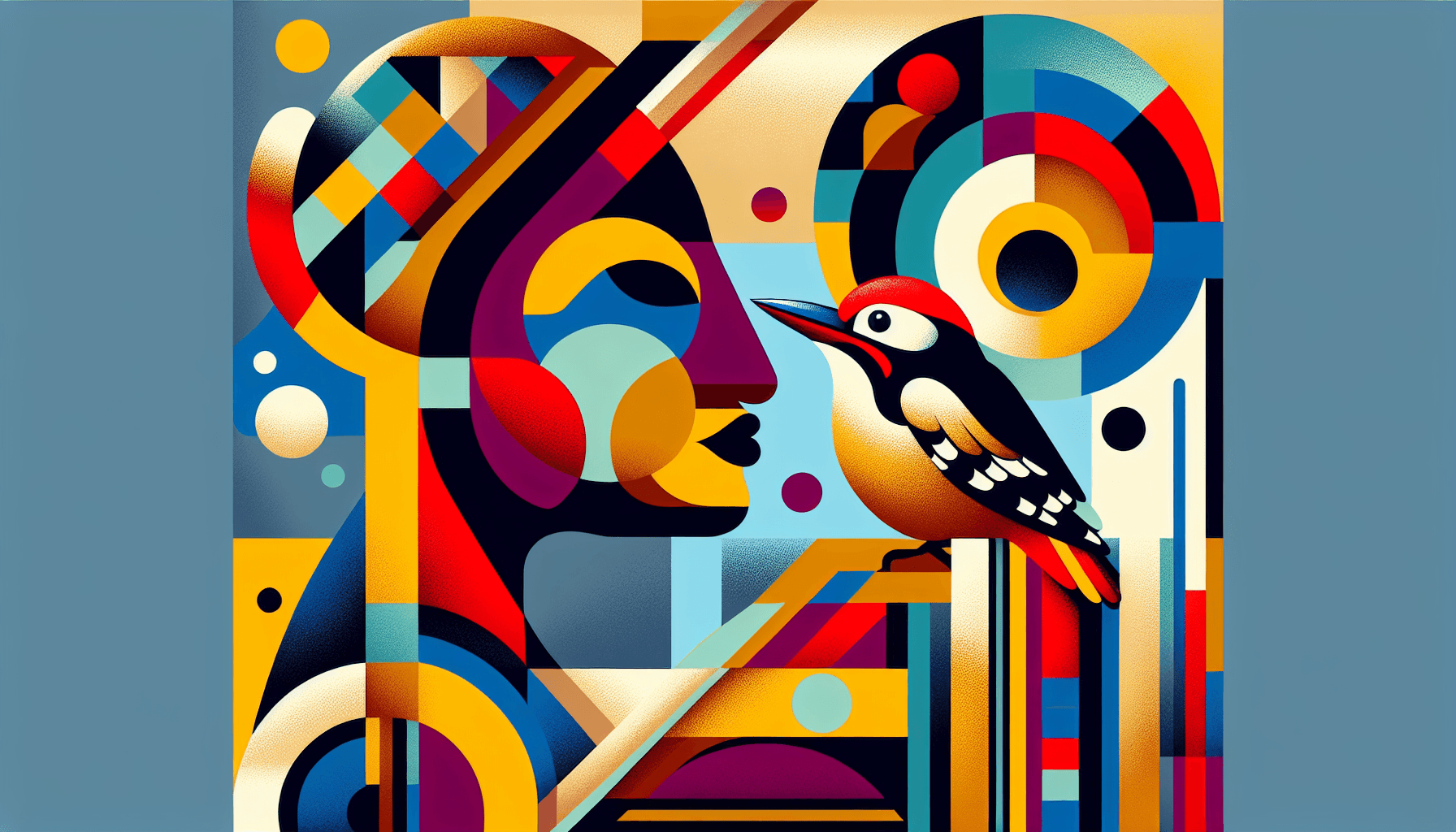 Abstract artwork for Zulu and Woodpecker
